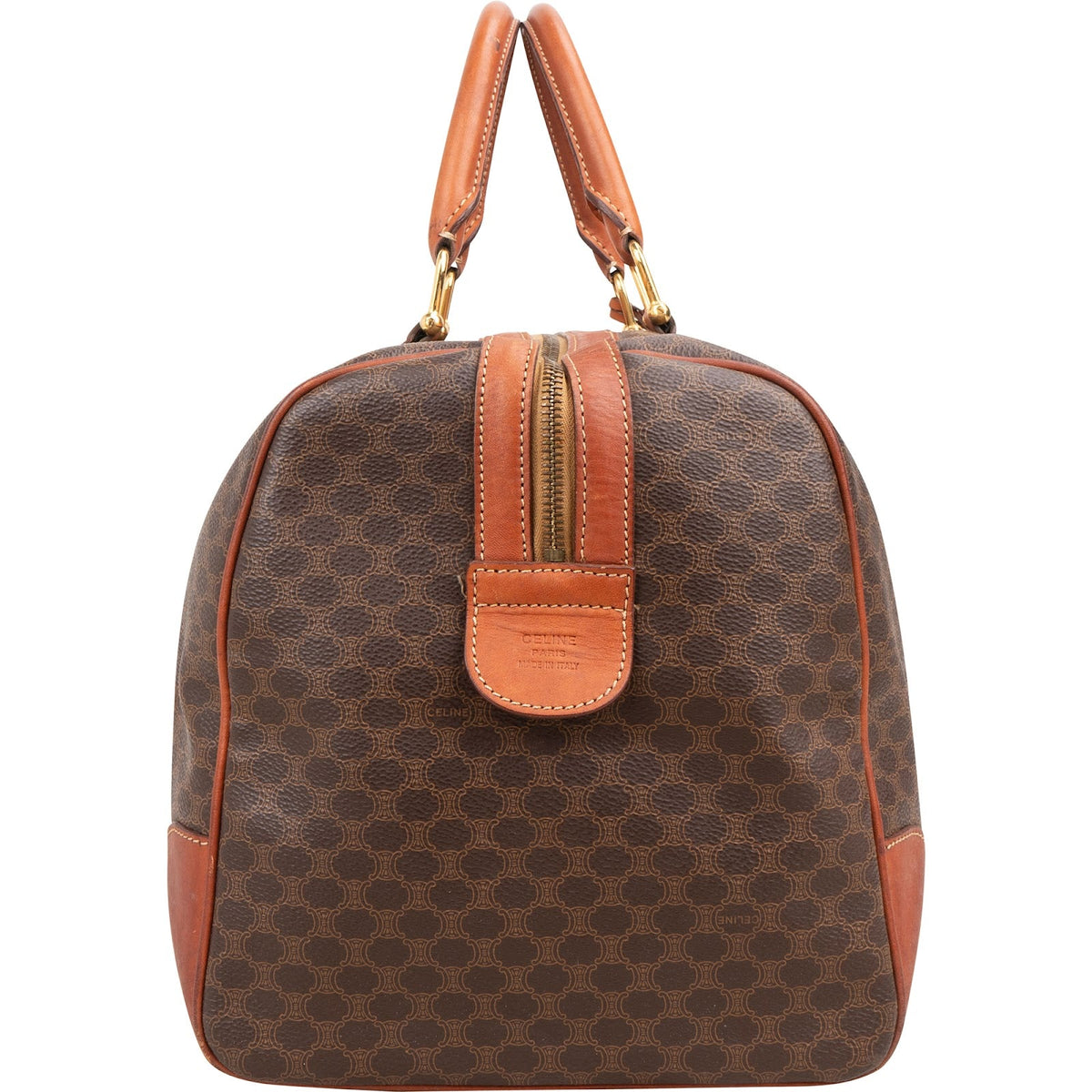 Sac de voyage Celine Boston 45 en toile Monogram Macadam