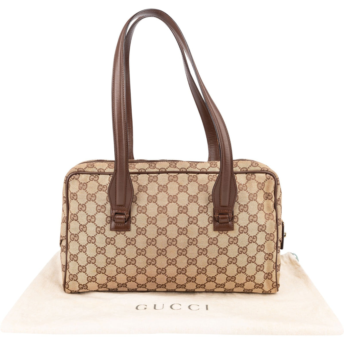 Gucci Monogram GG Canvas Vintage Schultertasche, Bild 2 von 12