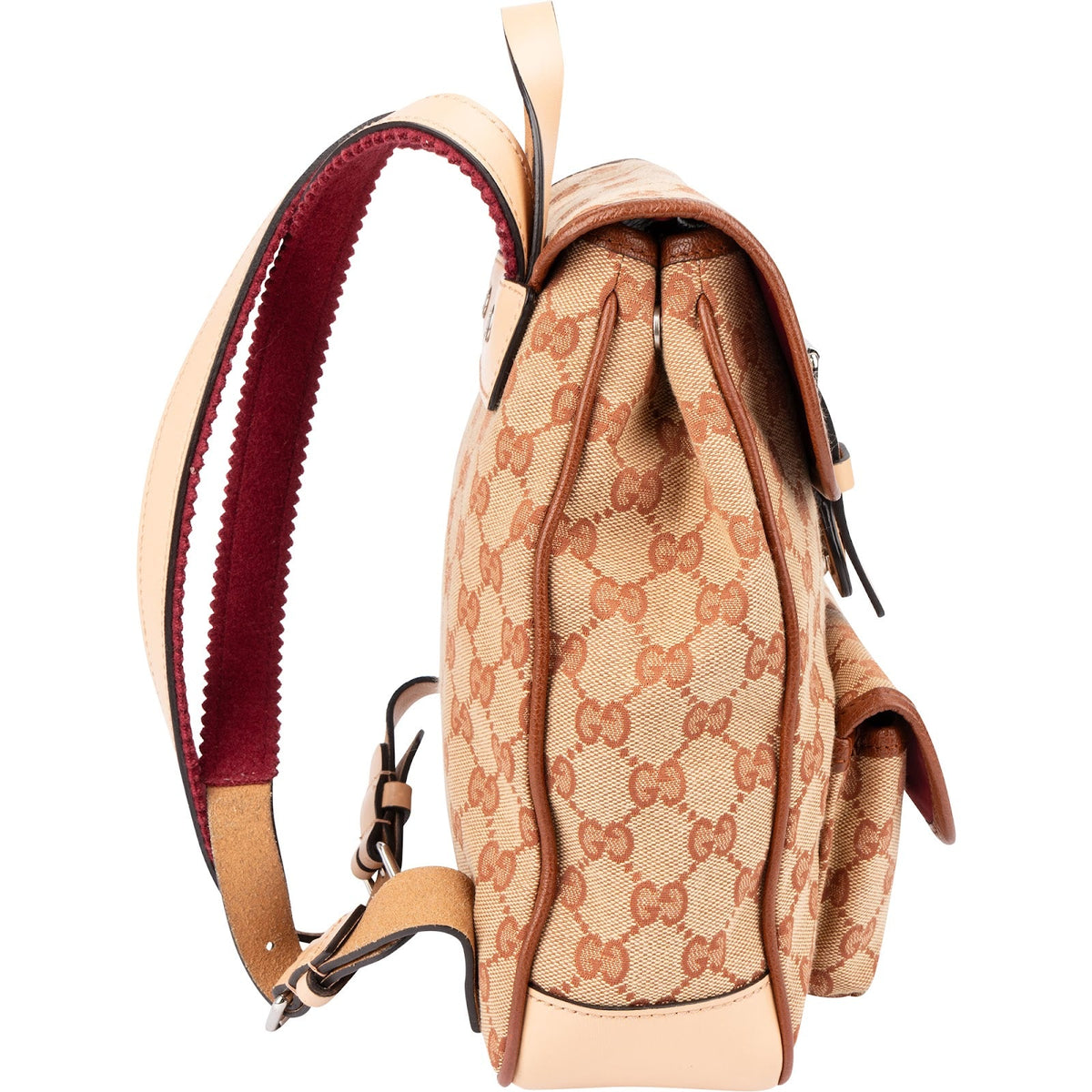 Sac à dos à rabat Gucci en toile monogramme GG
