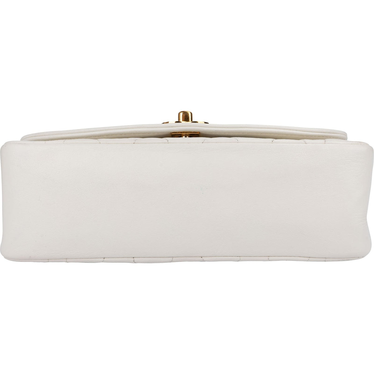 Chanel gewatteerde lamsleren 24K gouden Single Flap Diana crossbody tas