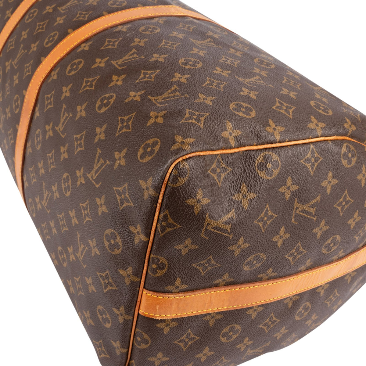 Borsa da viaggio Louis Vuitton Keepall 60 Bandoulière in tela Monogram