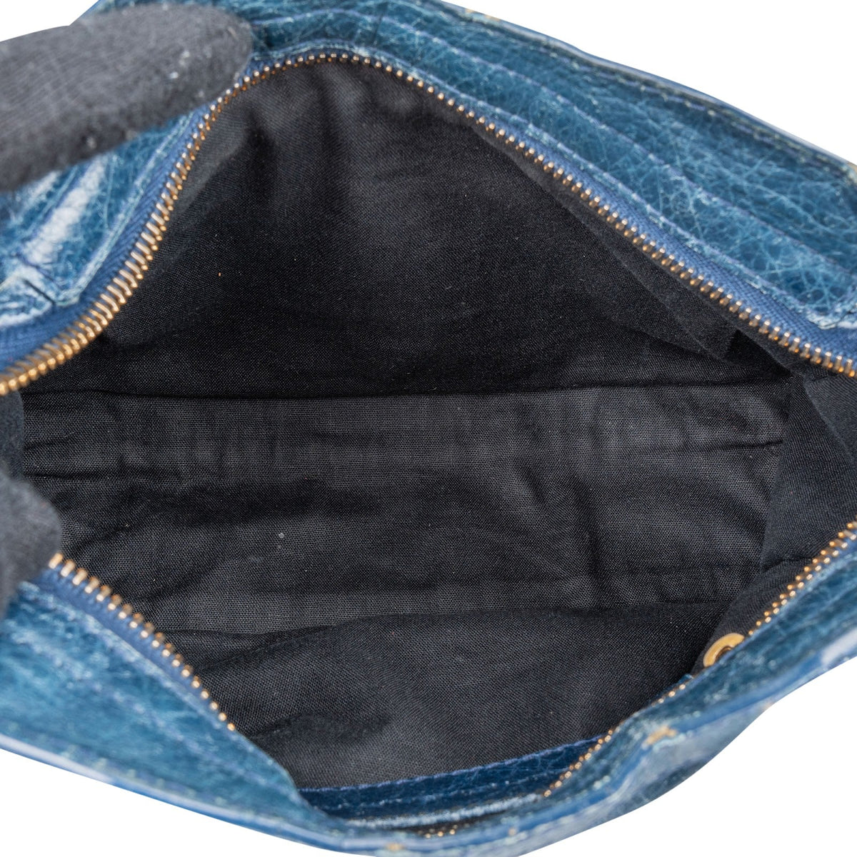 Balenciaga Blau Leder Mini City Handtasche, Bild 9 von 11