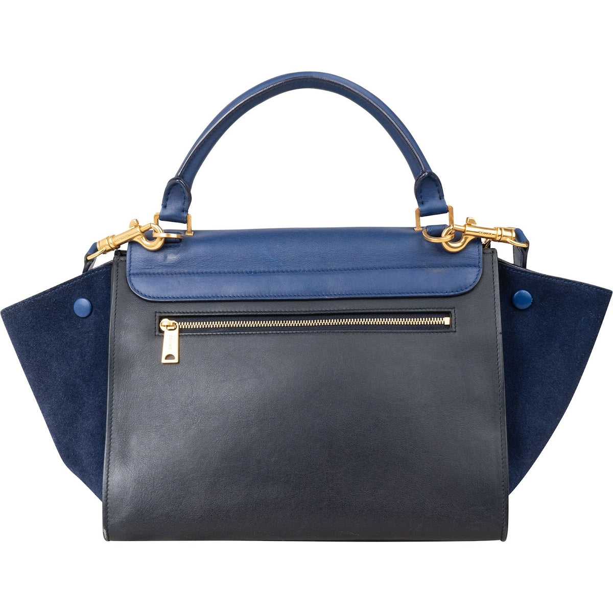 Borsa a mano Trapeze Céline in pelle scamosciata bicolore