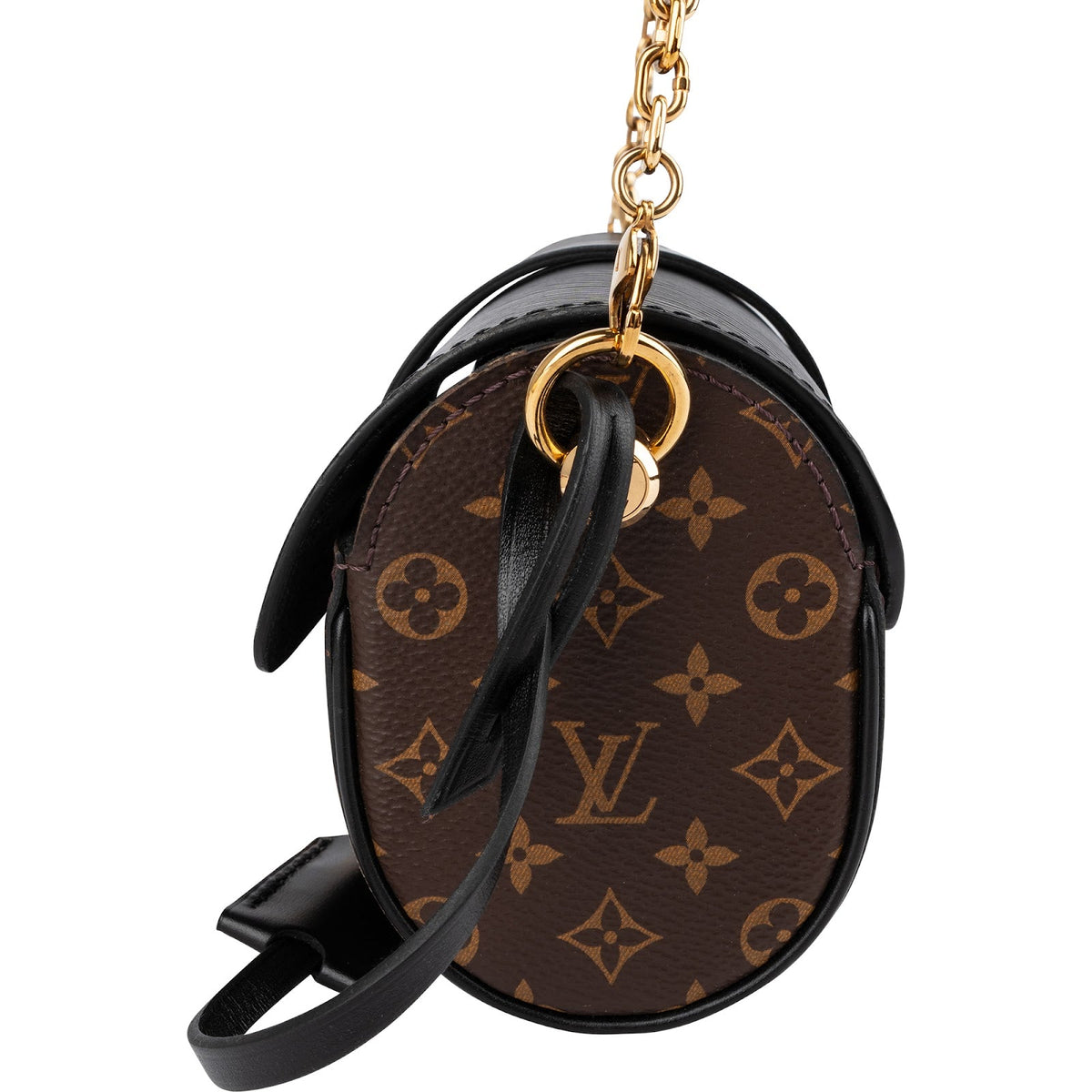 Bolso bandolera para gafas Louis Vuitton en lona Monogram y piel Epi negra