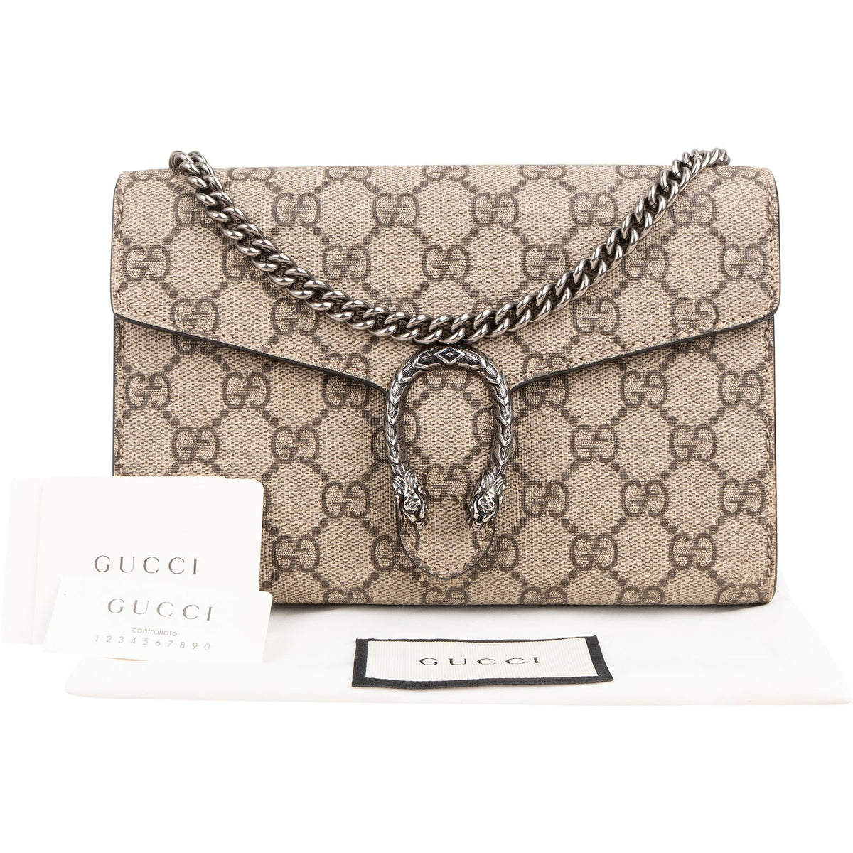Gucci GG Supreme Dionysus Wallet on Chain Umhängetasche, Bild 2 von 12