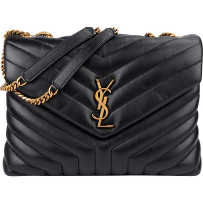 Saint Laurent Loulou Medium Quilted Leather Crossbody Bag