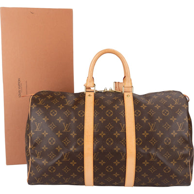 Bolso de viaje Keepall 45 de lona Monogram de Louis Vuitton