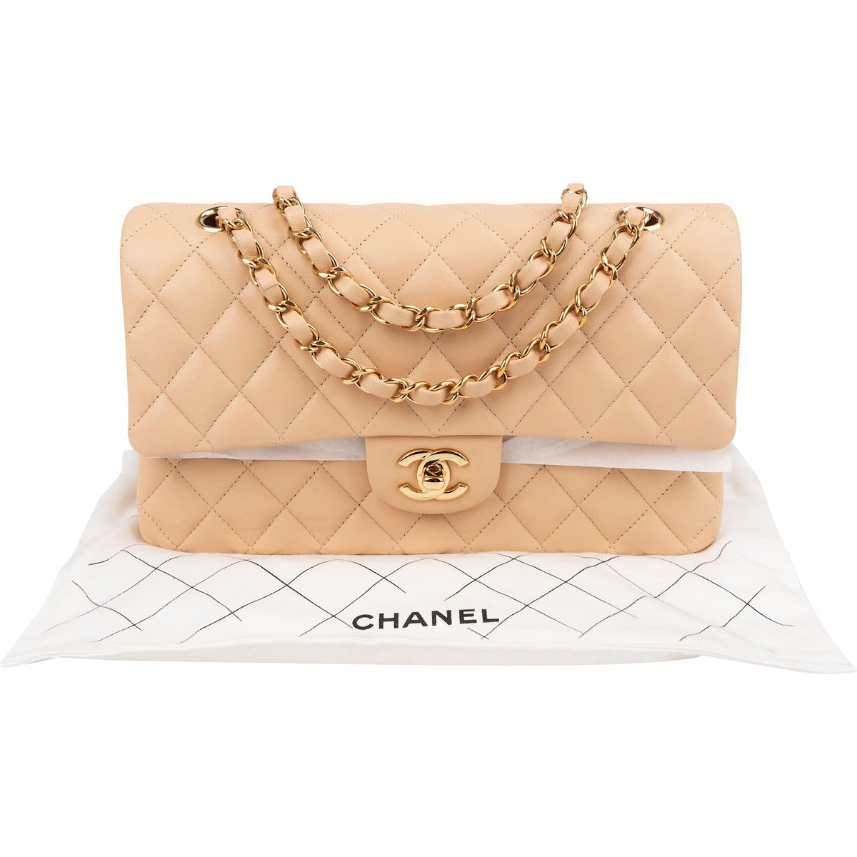 Chanel Lammleder Medium Double Flap Schultertasche, Bild 2 von 15