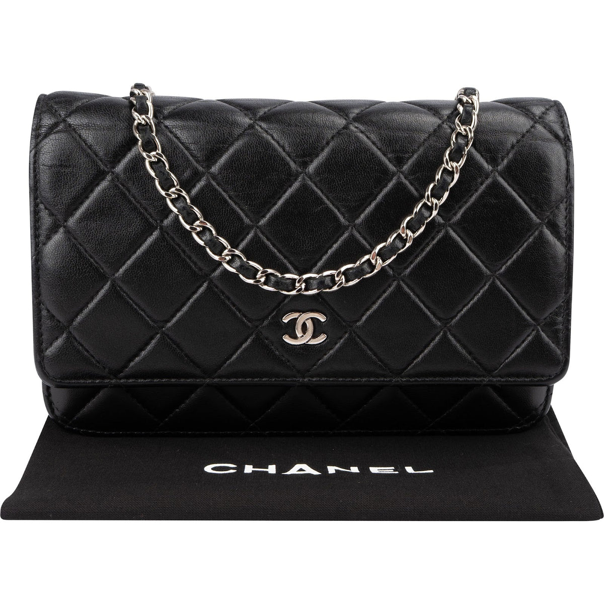 Chanel Wallet On Chain aus gestepptem Lammleder – Ansicht 2