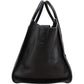 Céline Black Drummed Calfskin Phantom Handbag