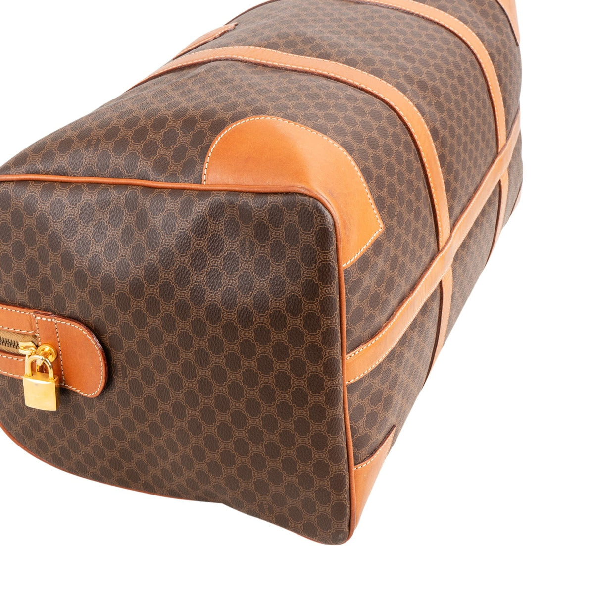 Céline Monogram Macadam Canvas Boston 50 Travel Bag