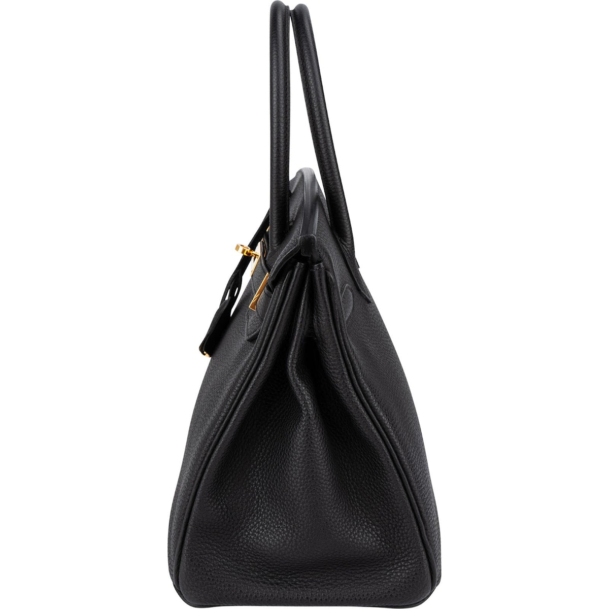Borsa Hermès Birkin 30 in pelle Togo nera con hardware dorato (2015)