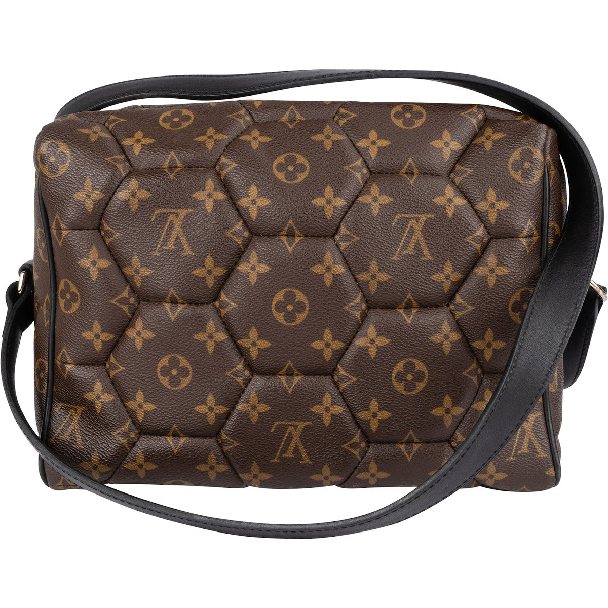 Sac bandoulière Louis Vuitton Monogram Macassar Hexagon Neo Trocadero