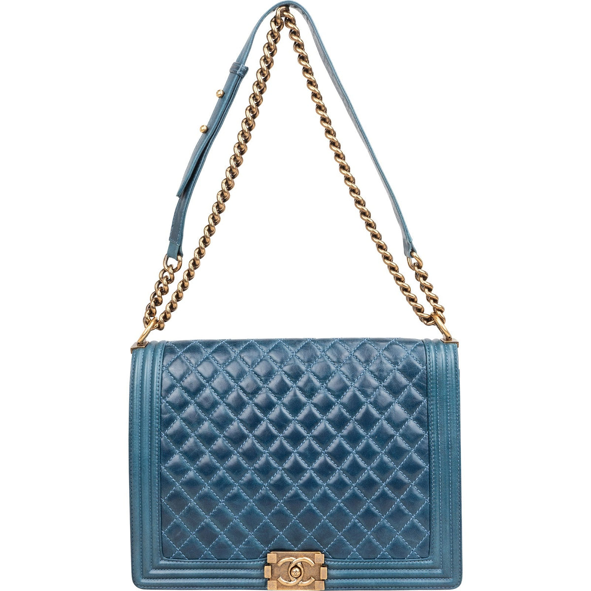 Bolso bandolera Chanel Jumbo Boy de piel de becerro acolchada
