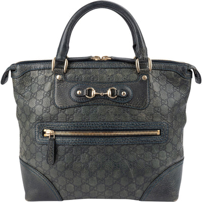 Gucci Guccissima Leather Horsebit Hobo Handbag