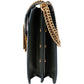 Saint Laurent Green Leather Envelope Medium Crossbody Bag