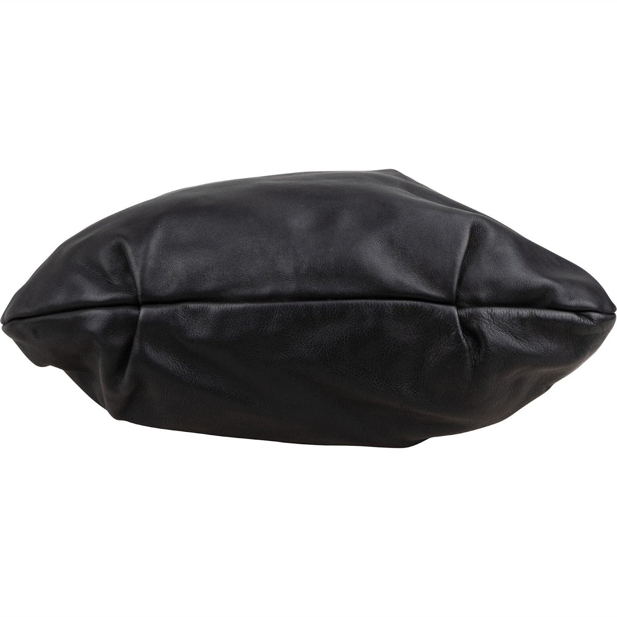 Prada zwarte Soft kalfsleren Gathered Belt Hobo schoudertas