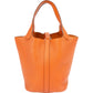 Hermès Potiron Orange Taurillon Clemence Picotin Lock 18 (PM) Handbag