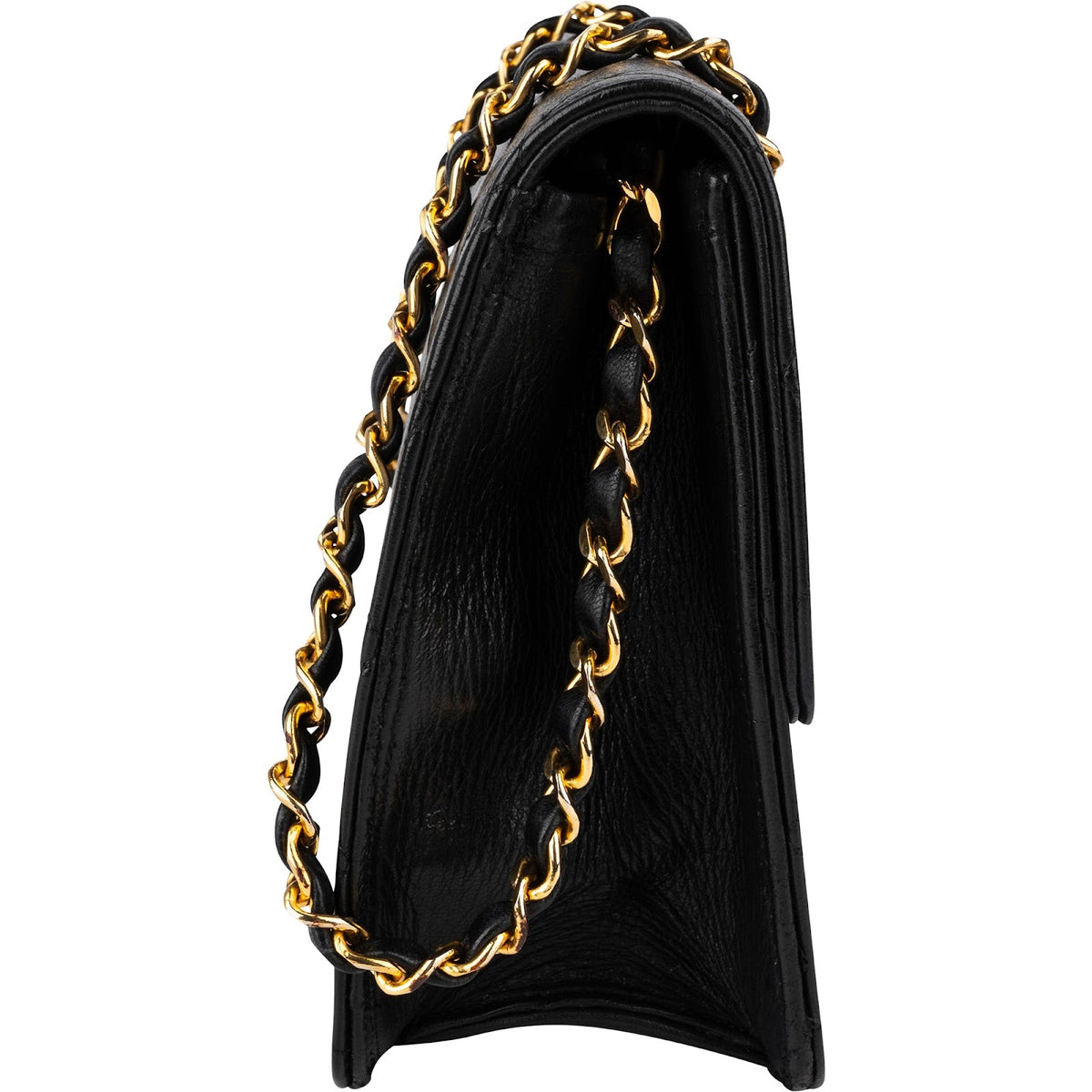 Chanel Lammleder 24K Gold Single Flap Schultertasche, Bild 3 von 14