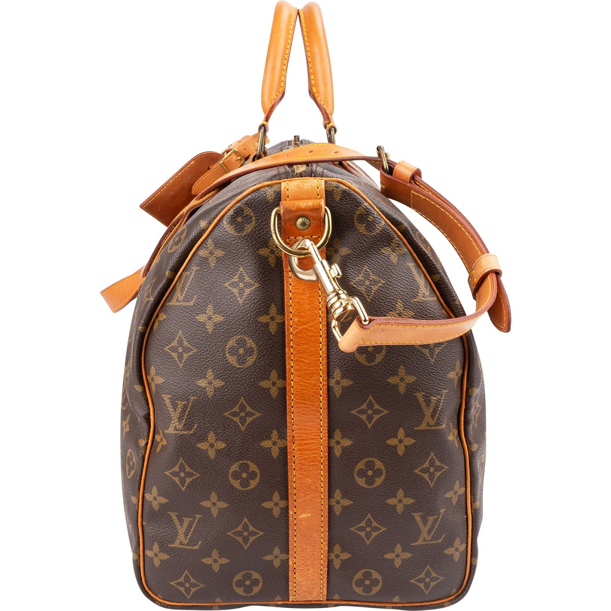 Sac de voyage Louis Vuitton Keepall 50 Bandoulière en toile Monogram
