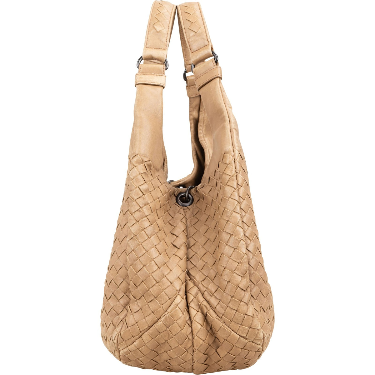 Sac à épaule Hobo Campana moyen en cuir nappa Intrecciato de Bottega