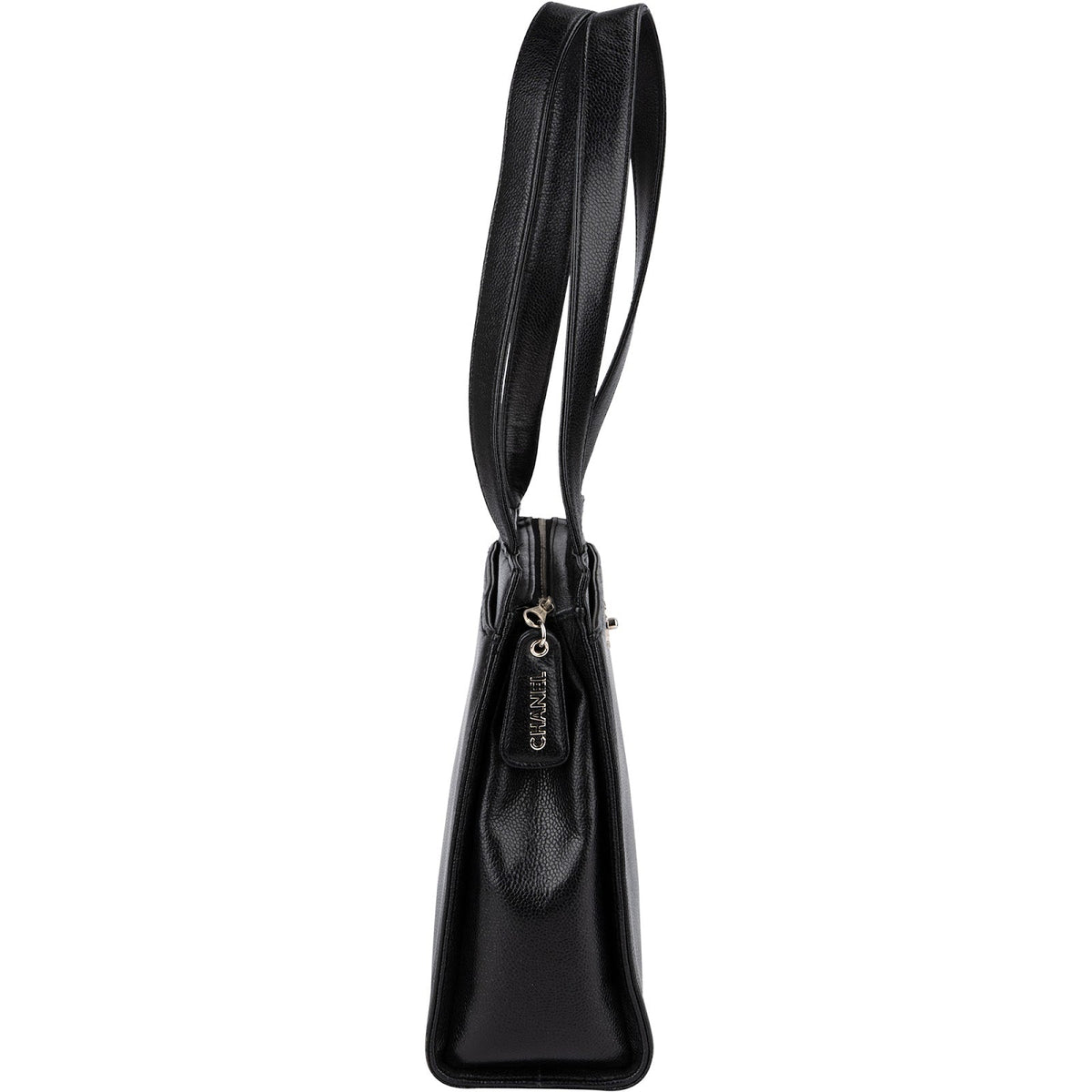 Bolso de hombro Chanel Tote Coco Mark de piel caviar
