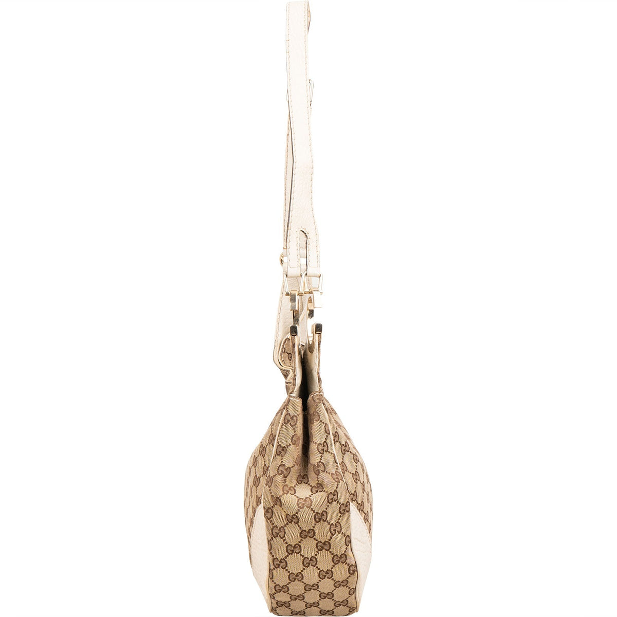 Gucci Monogram GG Canvas Britt G Hobo schoudertas