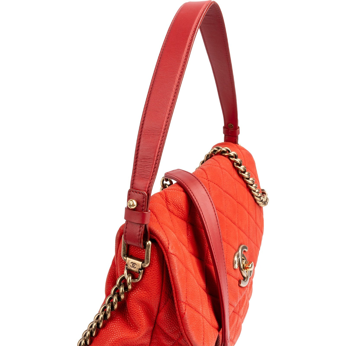 Chanel In The Mix Maxi Single Flap aus gestepptem Caviar-Leder – Ansicht 3