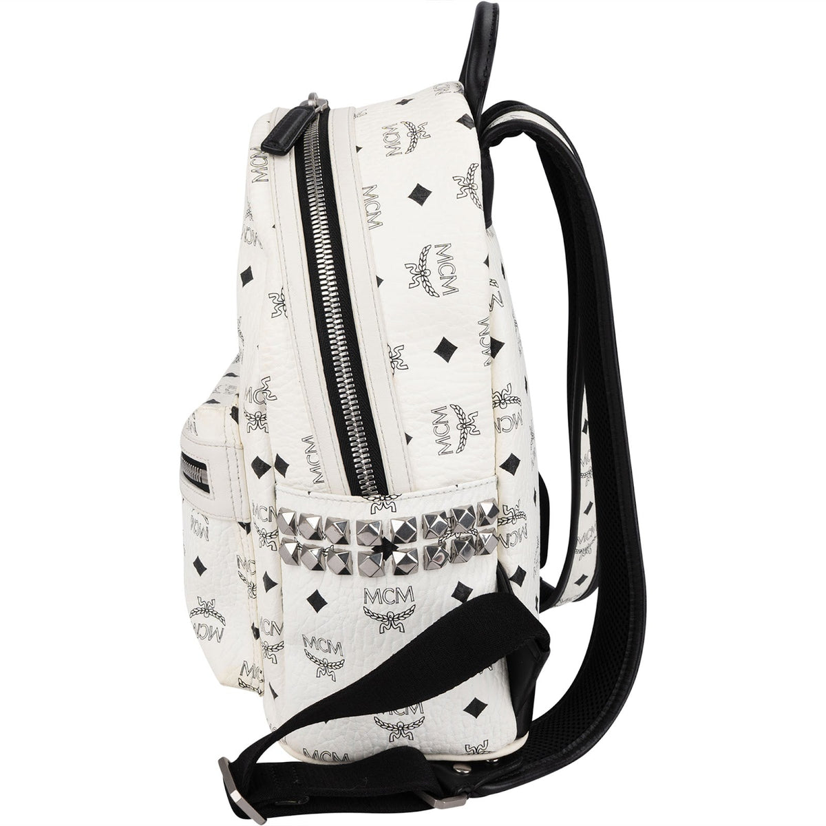 MCM Monogram Visetos Stark Side Studs Mini Rucksack, Bild 4 von 8