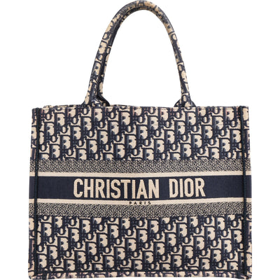 Christian Dior Oblique Trotter Monogram Small Book Tote Handbag