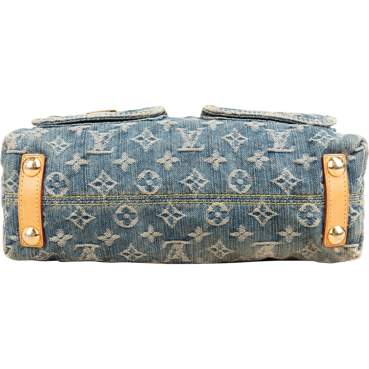 Borsa a spalla Louis Vuitton Baggy PM in denim Monogram