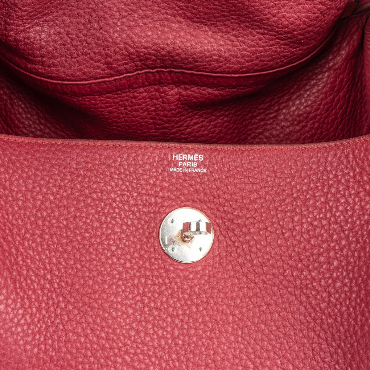 Hermès Clemence leer Palladium Lindy 34 Rubis handtas