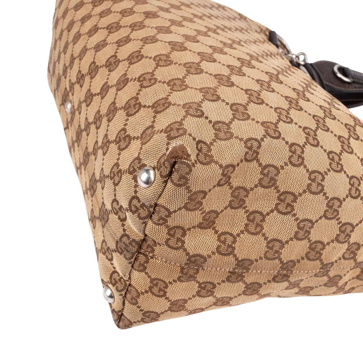 Gucci Jolicoeur Horsebit Tote aus GG Canvas – Ansicht 7