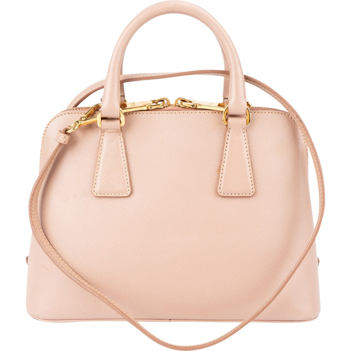 Bolso de mano Prada Promenade pequeño en piel Saffiano rosa