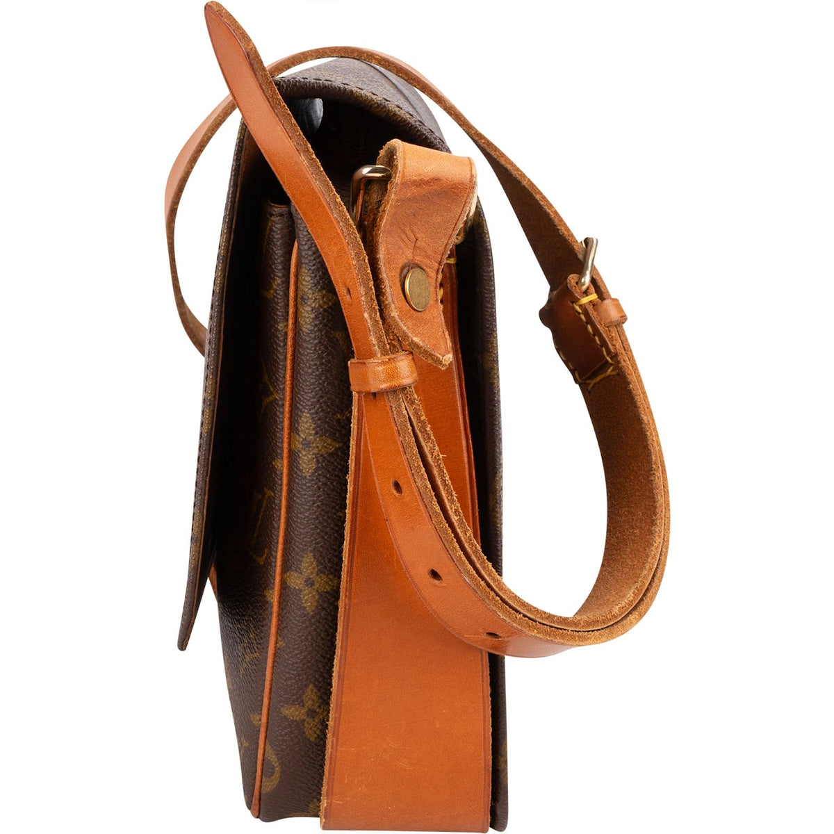 Sac bandoulière Louis Vuitton Cartouchiere GM en toile Monogram