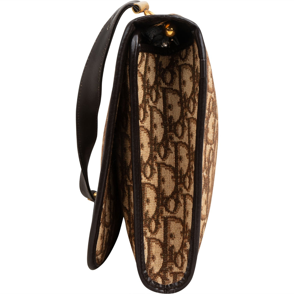 Sac à bandoulière vintage à rabat Christian Dior avec monogramme Trotter