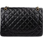 Chanel Quilted Lambskin Maxi Double Flap Crossbody Bag