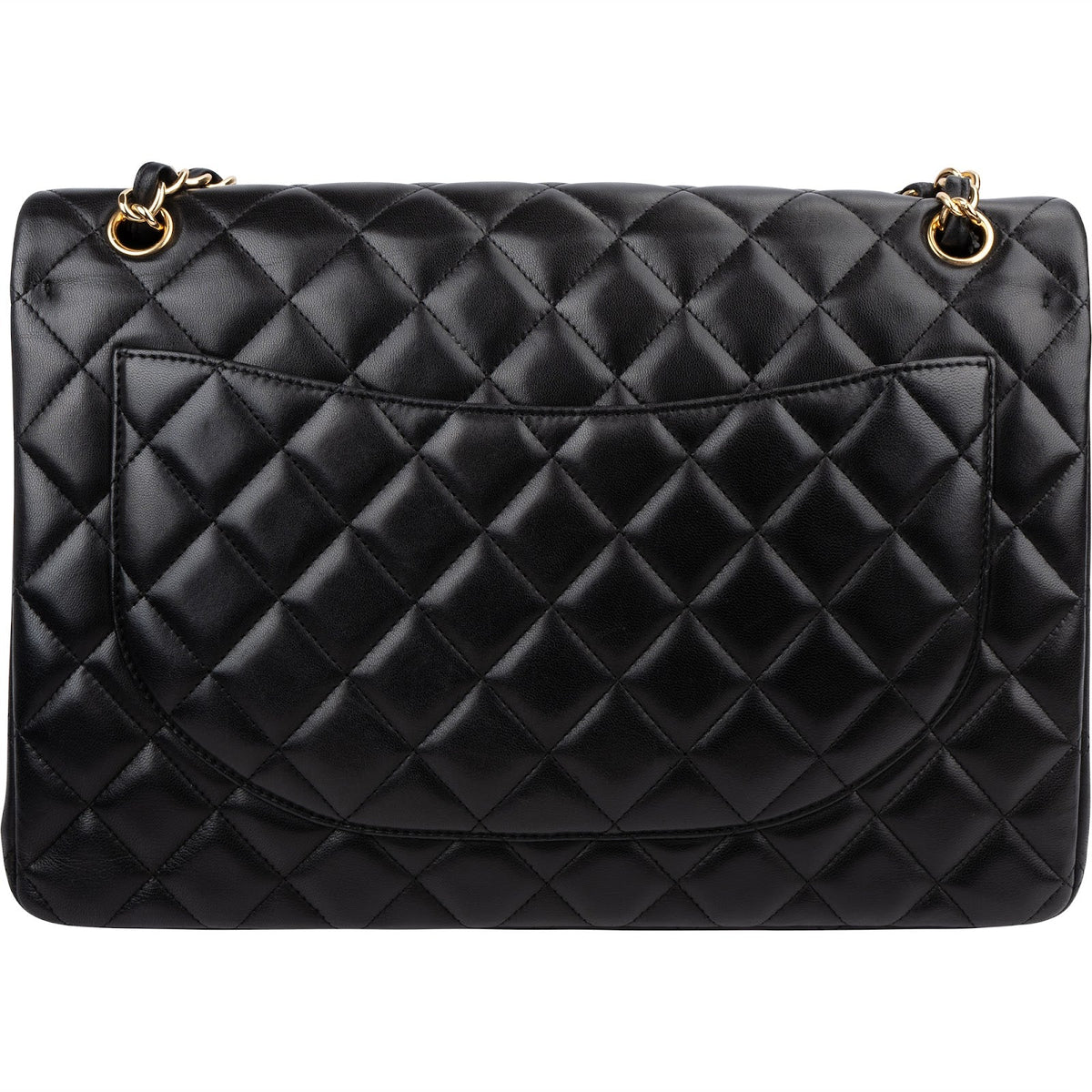 Chanel Quilted Lambskin Maxi Double Flap Crossbody Bag