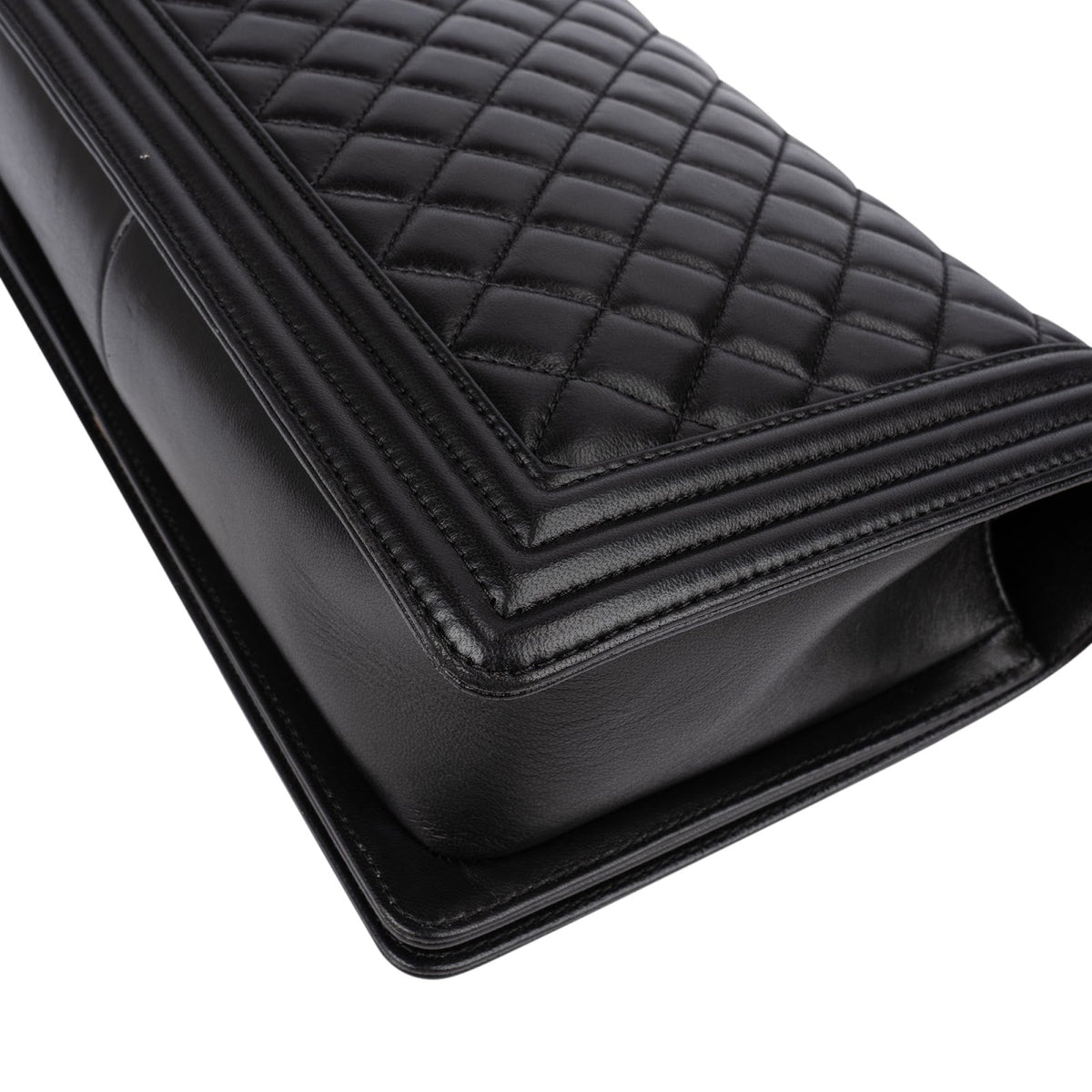 Chanel Quilted Lambskin Single Flap Boy Crossbody Bag