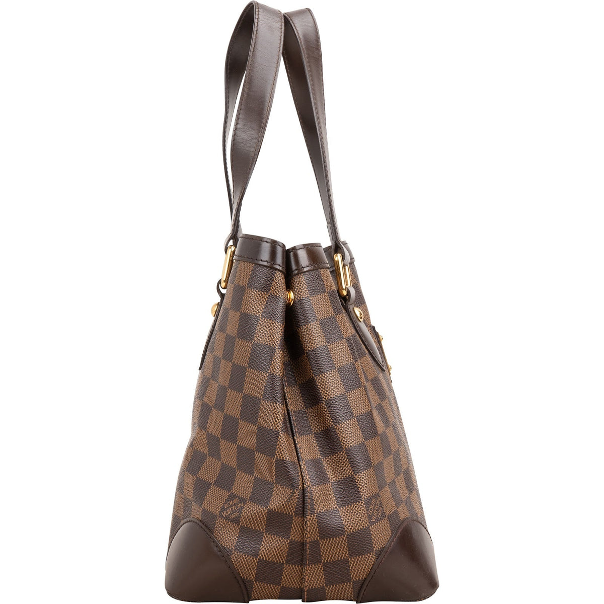 Borsa a spalla Louis Vuitton Hampstead PM in tela Monogram Damier Ebene