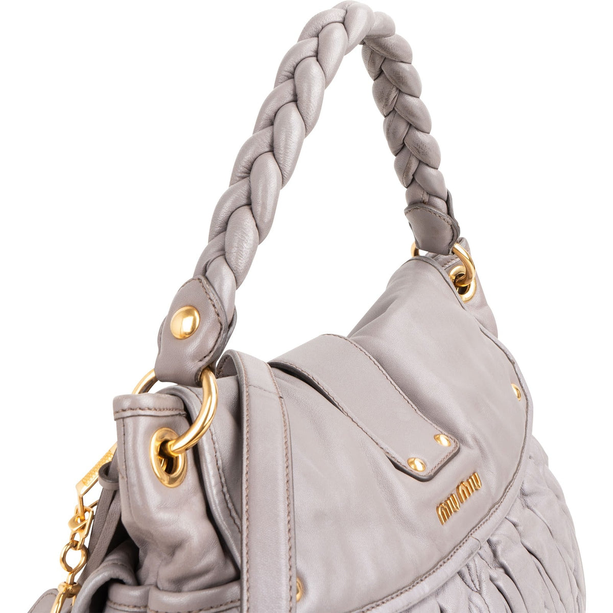 Miu Miu Matelassé Nappa Coffer City Schultertasche, Bild 4 von 12