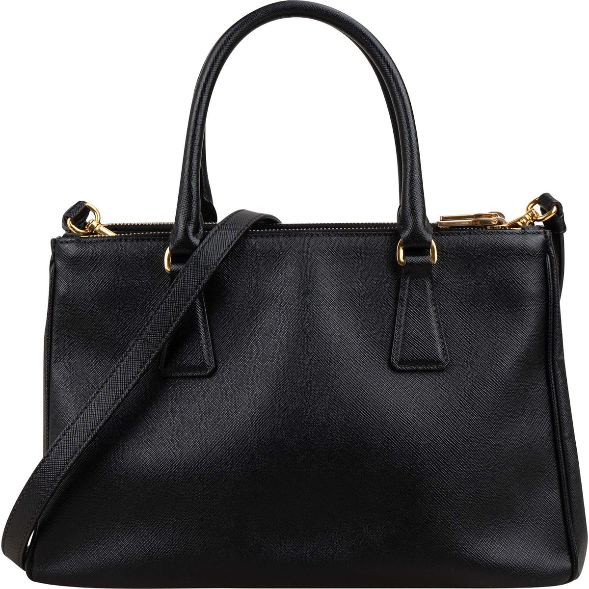 Borsa a mano piccola Galleria Prada in pelle Saffiano Noir