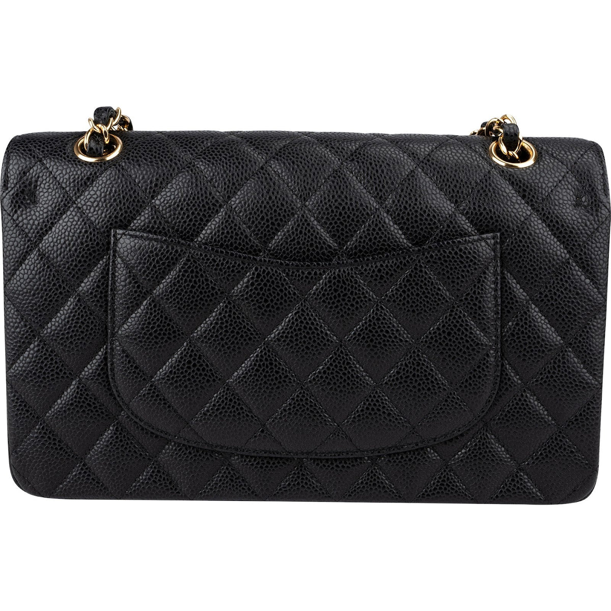 Chanel gewatteerde Caviar leren medium Double Flap crossbodytas
