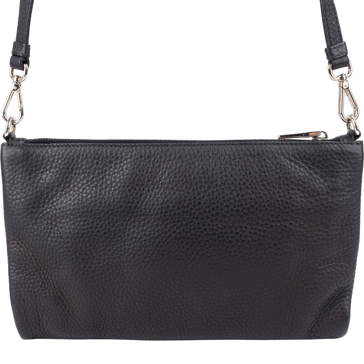 Prada Black Pebbled Leather Crossbody Bag