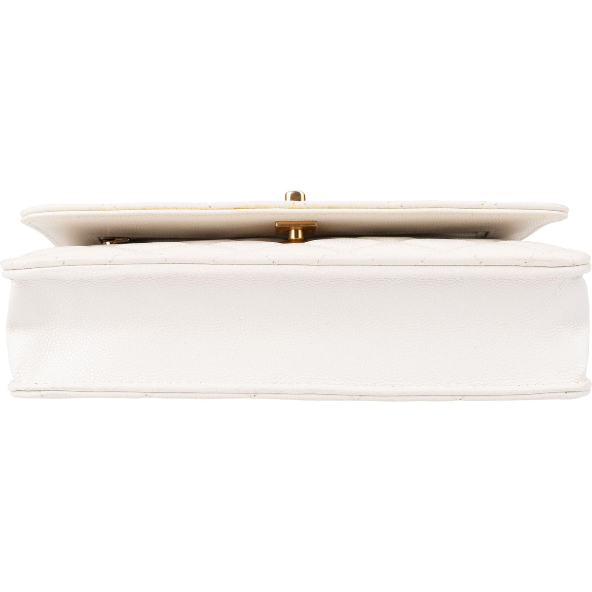 Borsa a tracolla Chanel Wallet On Chain in pelle Caviar trapuntata