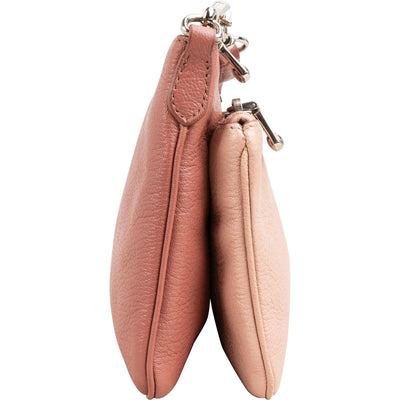 Miu Miu Grained Leather Double Zip Crossbody Bag