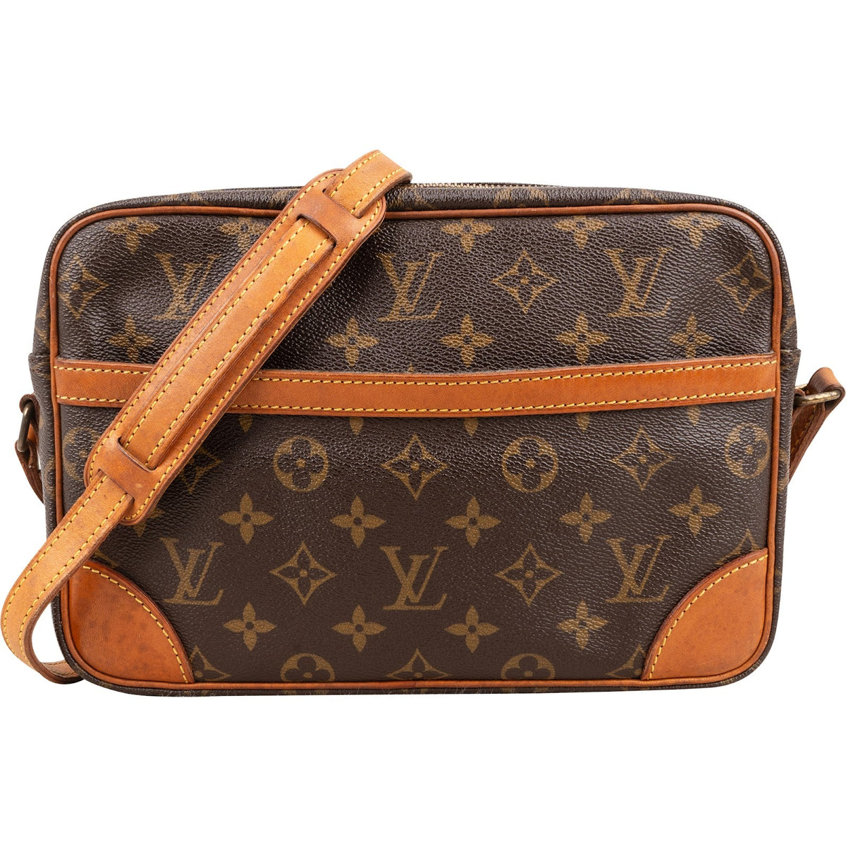 Sac bandoulière Louis Vuitton Trocadéro 27 en toile Monogram