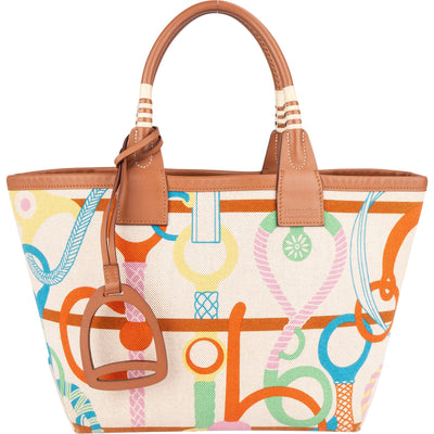 Hermès Canvas Monogram Steeple 25 Handbag