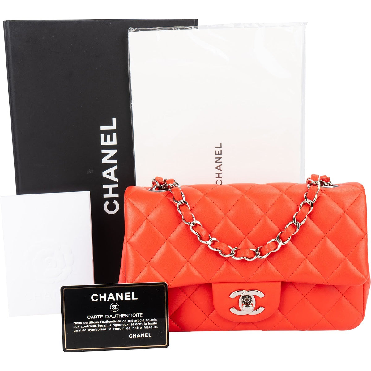 Chanel Lammleder Rectangular Single Flap Umhängetasche, Bild 2 von 14