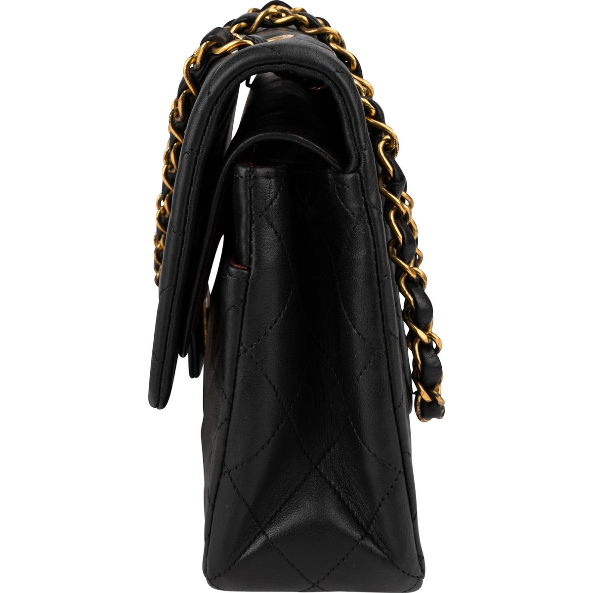 Chanel Lammleder Gold Medium Double Flap Schultertasche, Bild 5 von 16